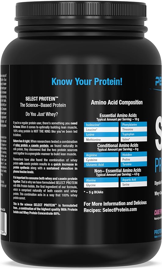 PEScience Select Low Carb Protein Powder, 27 Serving, Keto Friendly and Gluten Free