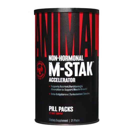 Animal M-Stak - Non-Hormonal Hard Gainers Muscle Building Stack with Energy Complex